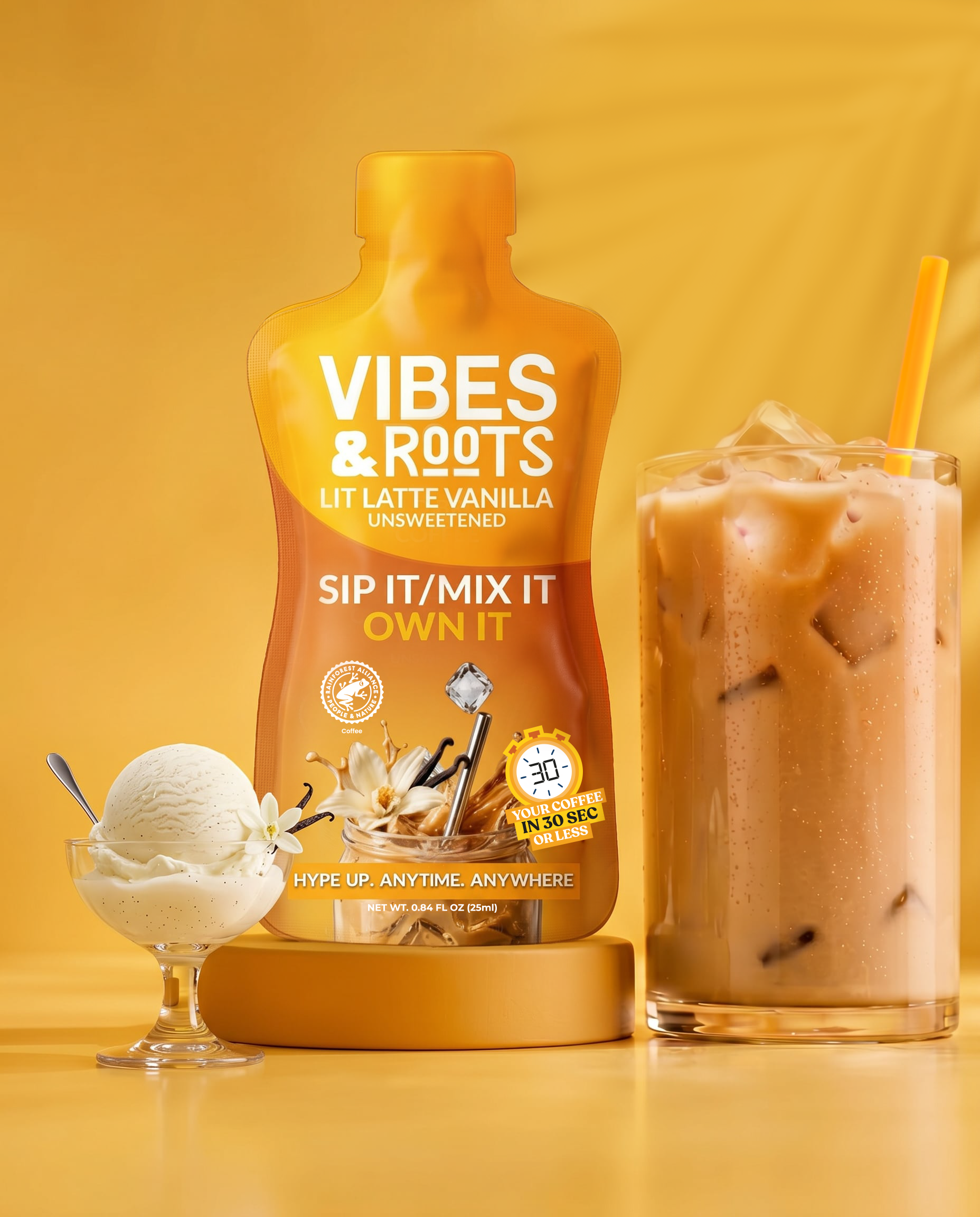 Grab-A-Stir Lit Latte Vanilla